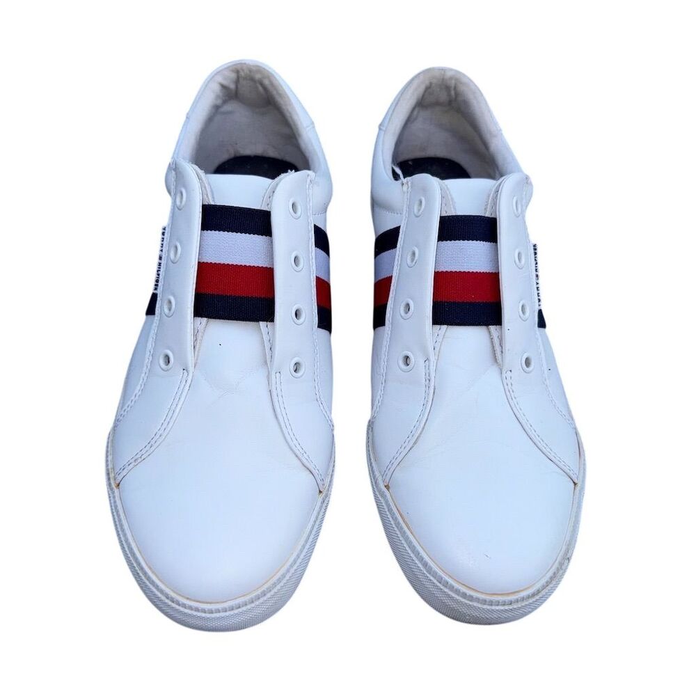 Tommy Hilfiger Women's White Slip-On Sneakers Casual Flats 9